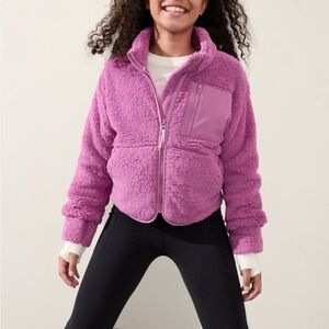Athleta Girl Cozy Mauve Jacket